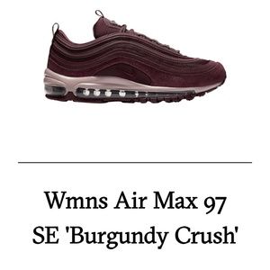 Womens air max 97 burgandy crush